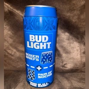 Bud light NWT men’s boxer briefs & sock set